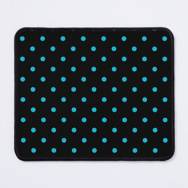 Item preview, Aqua Blue Polkadots On Black designed and sold by POLKAIWERX.