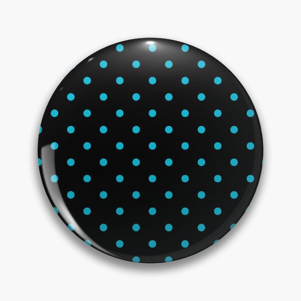 Item preview, Aqua Blue Polkadots On Black designed and sold by POLKAIWERX.