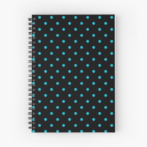 Item preview, Aqua Blue Polkadots On Black designed and sold by POLKAIWERX.