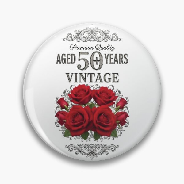 Item preview, Vintage Aged 50 Years – Premium Anniversary Design designed and sold by Foxglovers Studio .