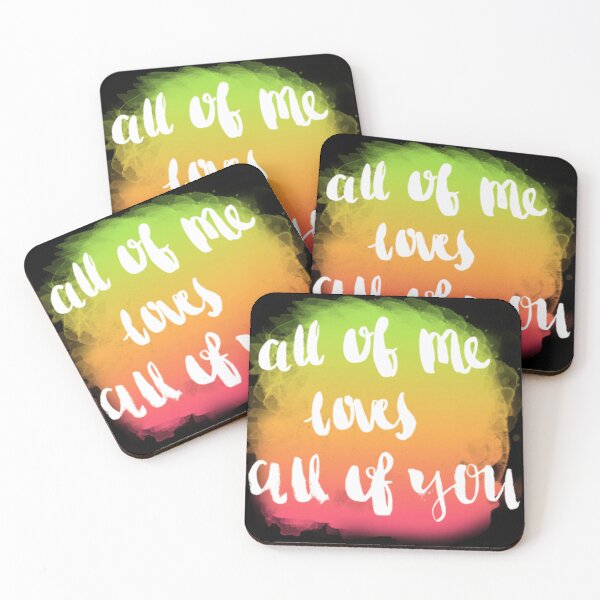 Item preview, All of Me Loves All of You – Romantic Handwritten Quote Art designed and sold by Snapystyle.