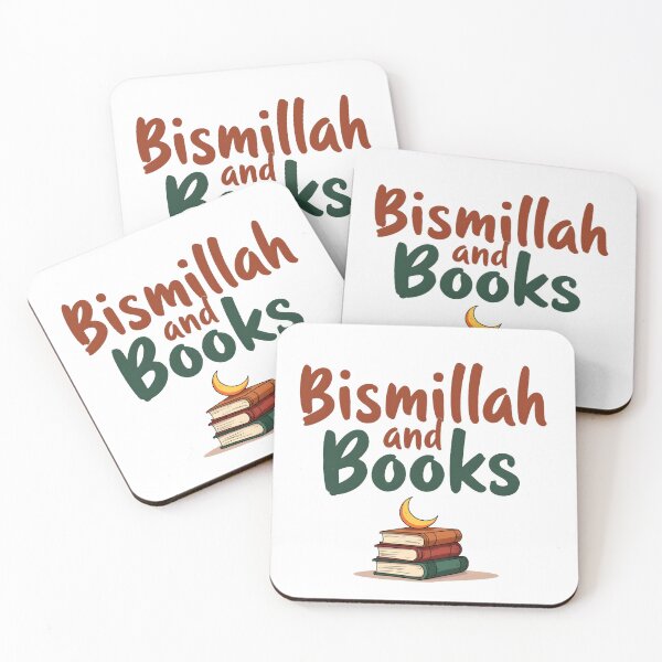 Item preview, Bismillah and Books Muslim T-Shirt | Islamic Bookworm Streetwear Tee for Readers, Students & Hijabi Girls designed and sold by Vajid Designs .