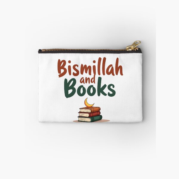 Item preview, Bismillah and Books Muslim T-Shirt | Islamic Bookworm Streetwear Tee for Readers, Students & Hijabi Girls designed and sold by Vajid Designs .