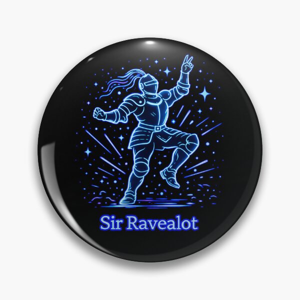 Item preview, Sir Ravealot – Funny Rave Knight Line Art designed and sold by leyfinder.