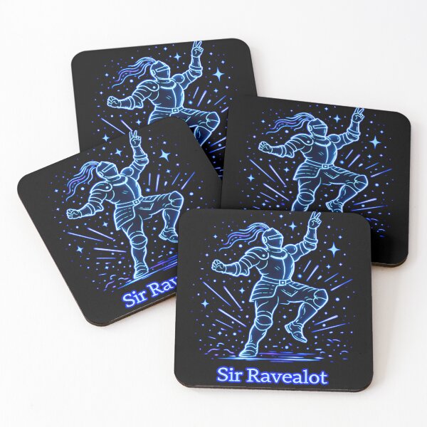 Item preview, Sir Ravealot – Funny Rave Knight Line Art designed and sold by leyfinder.