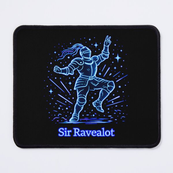 Item preview, Sir Ravealot – Funny Rave Knight Line Art designed and sold by leyfinder.