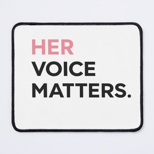 Item preview, Her Voice Matters Shirt – Feminist Empowerment Statement Tee for Women & Allies designed and sold by Bizertart.