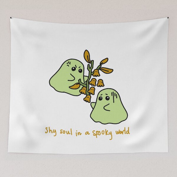 Item preview, Shy Soul in a Spooky World Cute Ghost Illustration designed and sold by Baby-Care.