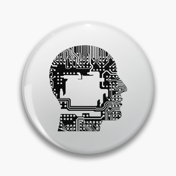 Item preview, AI Mind Circuit Head – Artificial Intelligence Tech Design designed and sold by Artsy Corner.