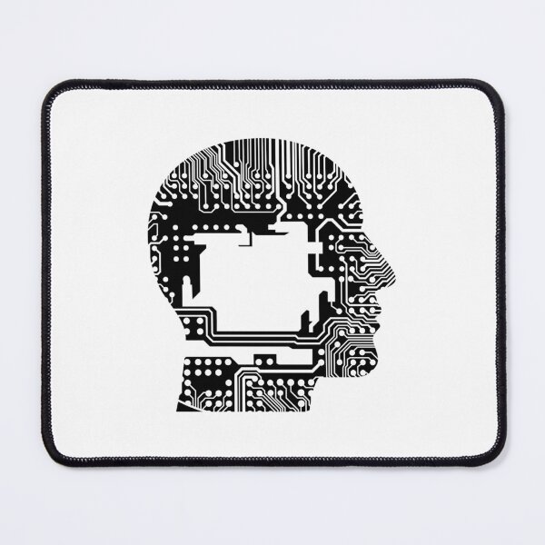 Item preview, AI Mind Circuit Head – Artificial Intelligence Tech Design designed and sold by Artsy Corner.