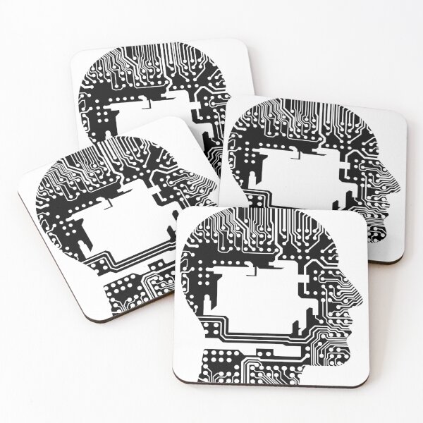 Item preview, AI Mind Circuit Head – Artificial Intelligence Tech Design designed and sold by Artsy Corner.