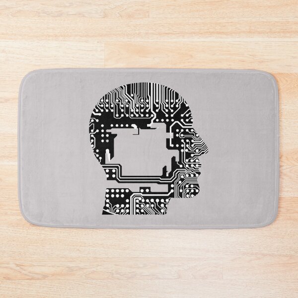Item preview, AI Mind Circuit Head – Artificial Intelligence Tech Design designed and sold by Artsy Corner.