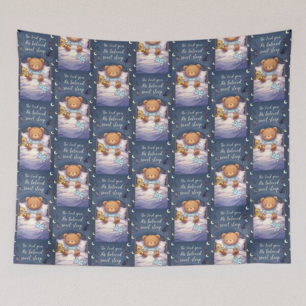 Item preview, Sleepy baby bear with Bible verse  designed and sold by Vibrantfaith321.