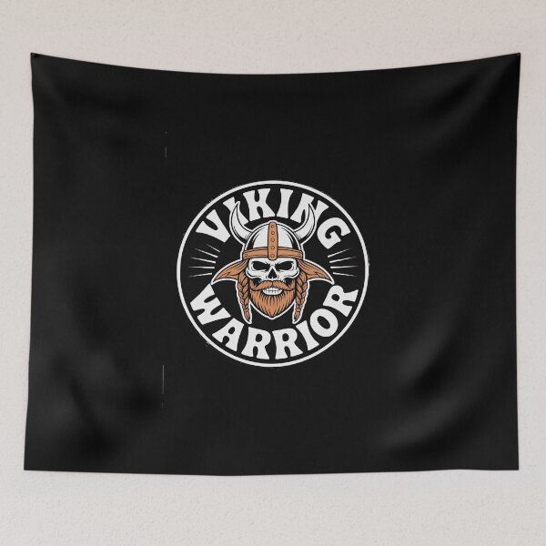 Item preview, Copy of Viking Warrior Skull Helmet Norse Cartoon Sticker designed and sold by Enea Kelo.
