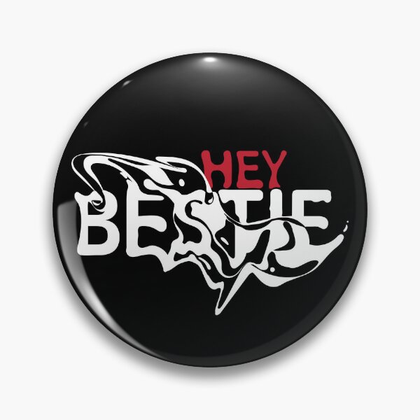 Item preview, Hey Bestie – Bold White Minimal Typography Design designed and sold by WanderfallWork.