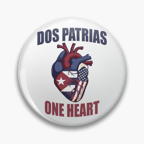 Item preview, Dos Patrias One Heart – Cuban American Heritage Design designed and sold by SofiaTrendShirt.