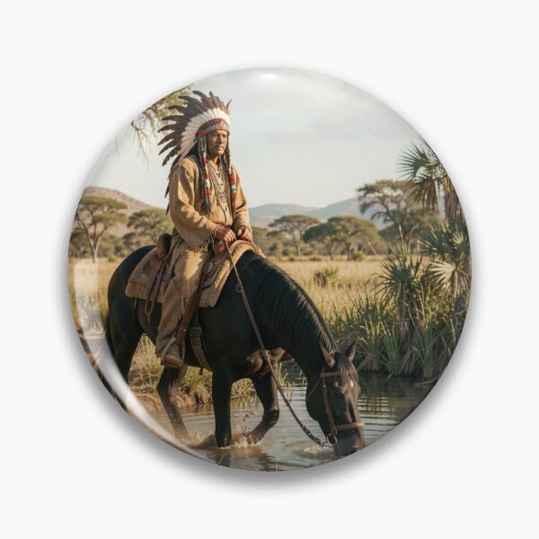 Item preview, Classic Earth and Sunset Rider – Native Spirit in Warm Light designed and sold by FotoworldEdel.