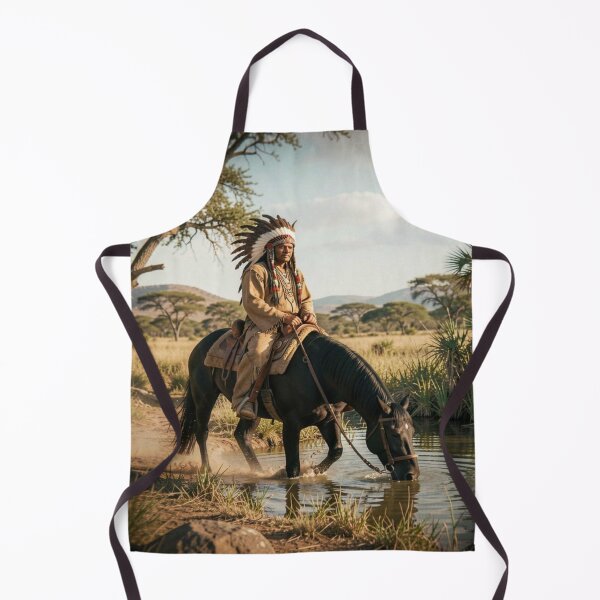 Item preview, Classic Earth and Sunset Rider – Native Spirit in Warm Light designed and sold by FotoworldEdel.