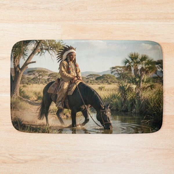 Item preview, Classic Earth and Sunset Rider – Native Spirit in Warm Light designed and sold by FotoworldEdel.