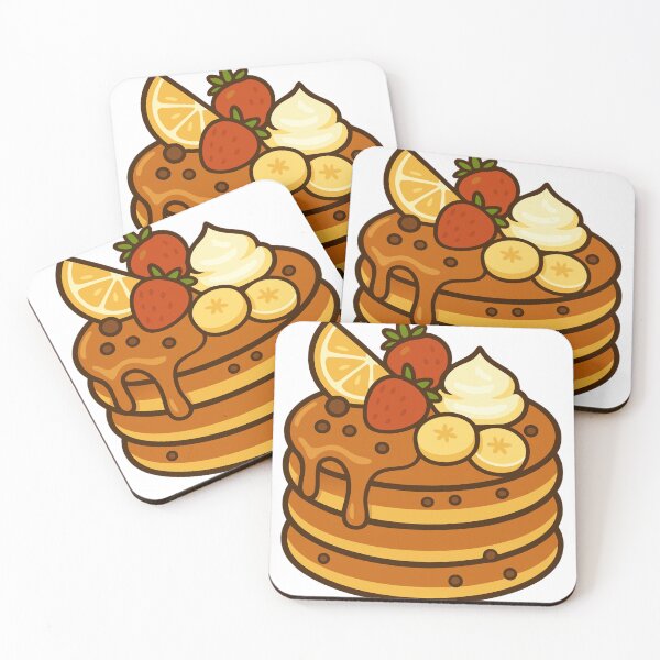 Item preview, Fluffy Pancake Stack - Sweet Breakfast Kawaii Art designed and sold by Artsy Corner.