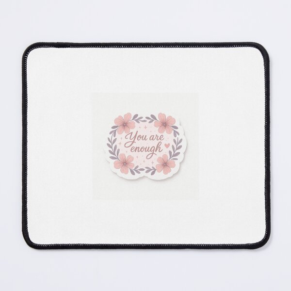 Item preview, You Are Enough Affirmation Sticker designed and sold by GLOW DOODLE STUDIO.
