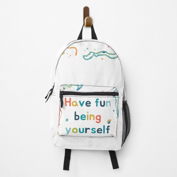 Item preview, Have Fun Being Yourself – Colorful Watercolor Quote Design designed and sold by Unsololugar.