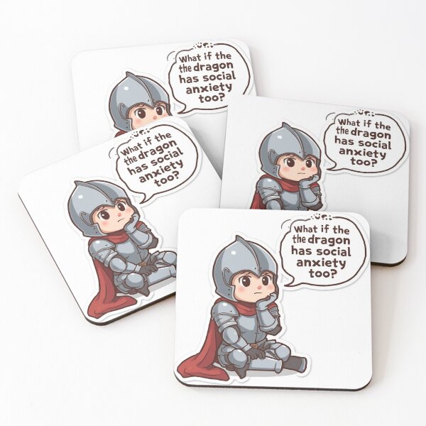 Item preview, i wonder if the dragon has social anxiety too? designed and sold by davidsvend01.