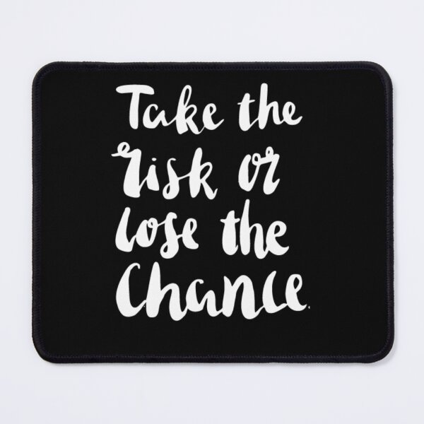 Item preview, Take the Risk or Lose the Chance – Motivational Quote Typography designed and sold by Snapystyle.