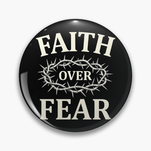 Item preview, Faith Over Fear Christian Crown of Thorns Design designed and sold by ChristianLife.