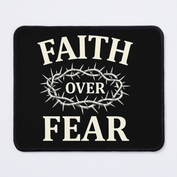Item preview, Faith Over Fear Christian Crown of Thorns Design designed and sold by ChristianLife.