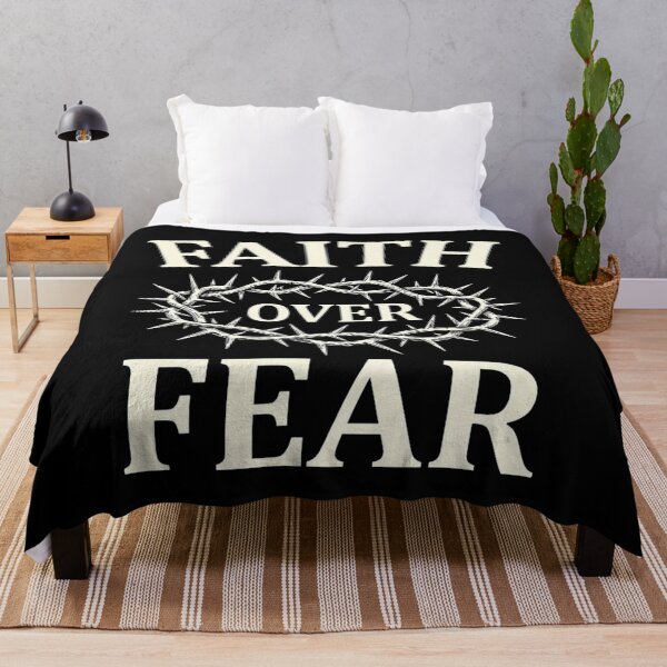 Item preview, Faith Over Fear Christian Crown of Thorns Design designed and sold by ChristianLife.