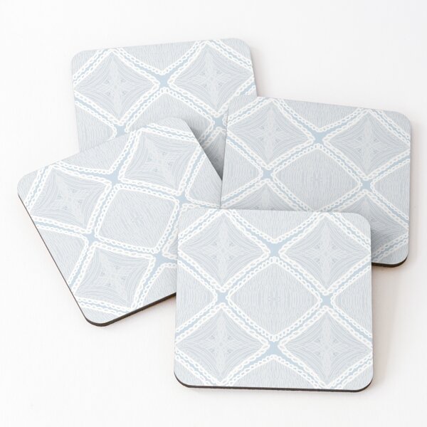 Item preview, Dusty Blue Crochet Style Granny Square Pattern designed and sold by Seamlessly Buffalo.