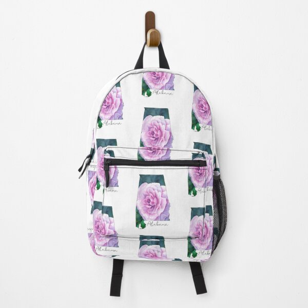 Item preview, Alabama Camellia Watercolor – State Flower Silhouette Art designed and sold by lexieaustinart.