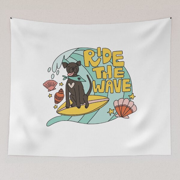 Item preview, Surf Dog Ride The Wave designed and sold by Oniyasha.
