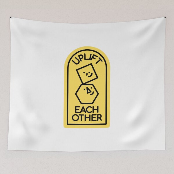 Item preview, Uplift Each Other - Quirky Modern Kindness Badge designed and sold by Artsy Corner.