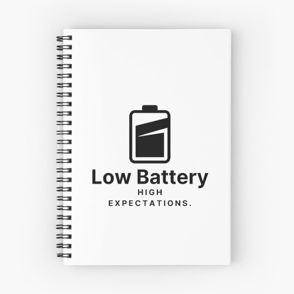 Item preview, Low Battery High Expectations – Funny Office Humor Shirt designed and sold by GigaFactory.
