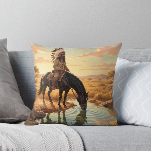 Item preview, Classic Earth and Sunset Rider – Native Spirit in Warm Light designed and sold by FotoworldEdel.