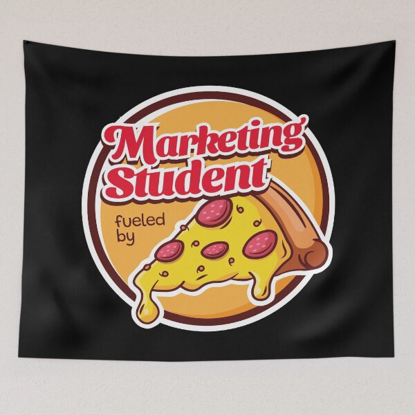 Item preview, Marketing Student Fueled By Pizza designed and sold by MaryAller.