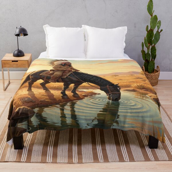 Item preview, Classic Earth and Sunset Rider – Native Spirit in Warm Light designed and sold by FotoworldEdel.