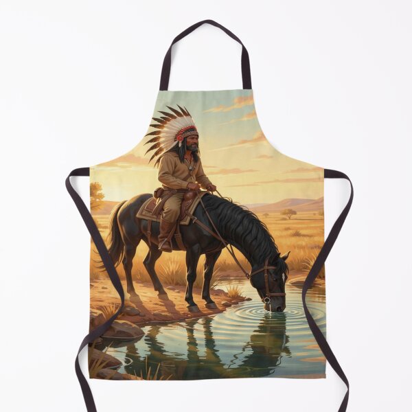 Item preview, Classic Earth and Sunset Rider – Native Spirit in Warm Light designed and sold by FotoworldEdel.