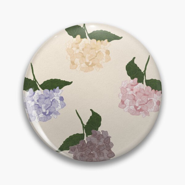 Item preview, Vintage Hand Painted Pastel Hydrangea Floral Pattern designed and sold by Seamlessly Buffalo.