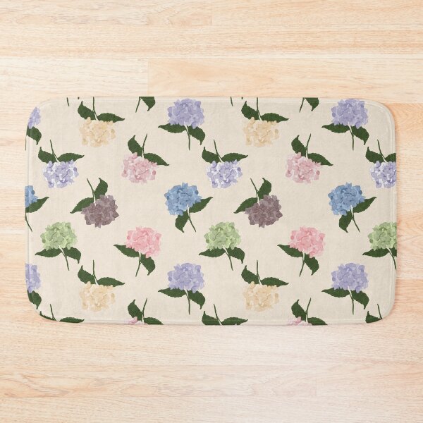 Item preview, Vintage Hand Painted Pastel Hydrangea Floral Pattern designed and sold by Seamlessly Buffalo.