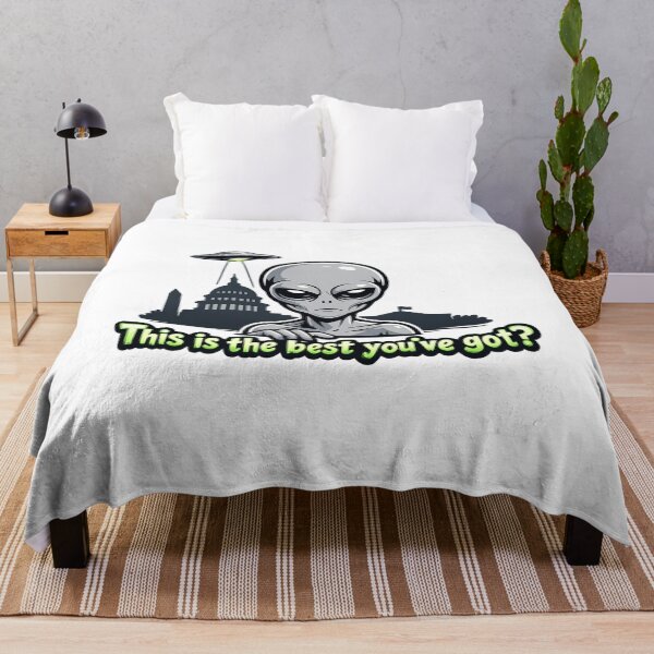Item preview, This Is The Best You’ve Got? Disappointed Alien in Washington D.C. designed and sold by Sonic Nova Studios.