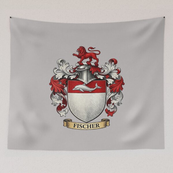 Item preview, The Fischer Family Coat of Arms designed and sold by BagTown Clans.