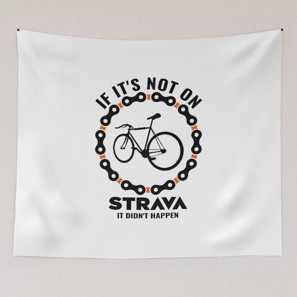 Item preview, If It’s Not On Strava It Didn’t Happen Cycling Shirt – Funny Road Bike Cyclist Design designed and sold by BMLprint ⭐⭐⭐⭐⭐.