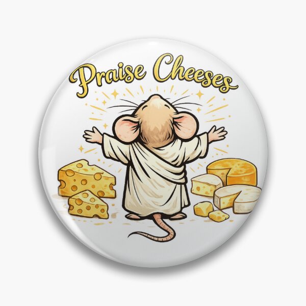 Item preview, Praise Cheeses - Cute mouse designed and sold by Inappropriate Ink.