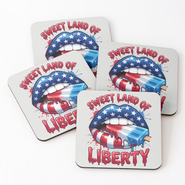 Item preview, Sweet Land of Liberty - Lips & Popsicle designed and sold by DigitalGlade.