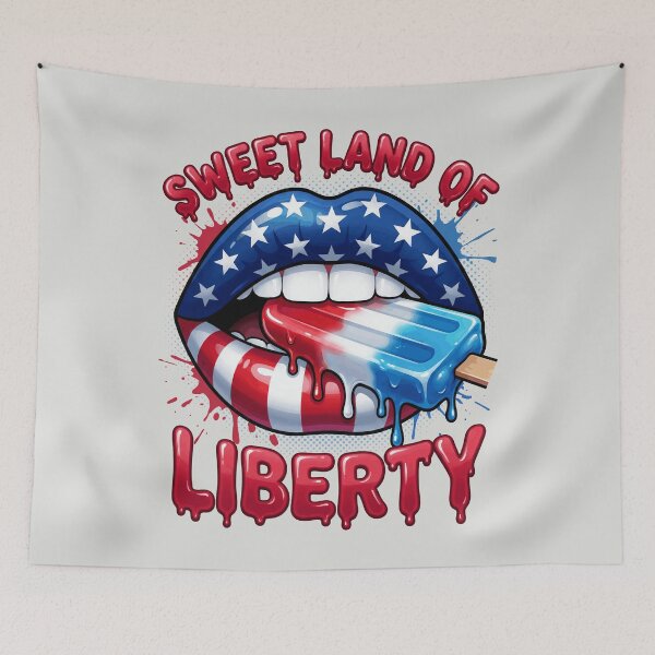 Item preview, Sweet Land of Liberty - Lips & Popsicle designed and sold by DigitalGlade.