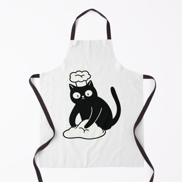 Item preview, Black Cat Baker Wearing Chef Hat Cooking Aesthetic designed and sold by GASSISHOP.