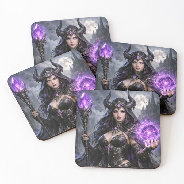 Item preview, Shadow Sorceress – Dark Gothic Demon Queen Fantasy Art designed and sold by DrakariArt.